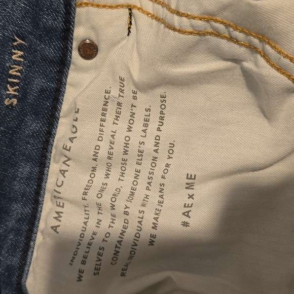 American Eagle Outfitters Blue Skinny Jeans, 34x32 - Picture 3 of 5